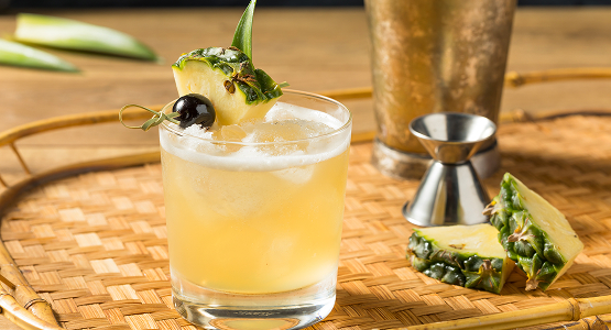 pineapple coconut rum cooler