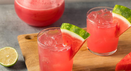 watermelon lime tequila cooler