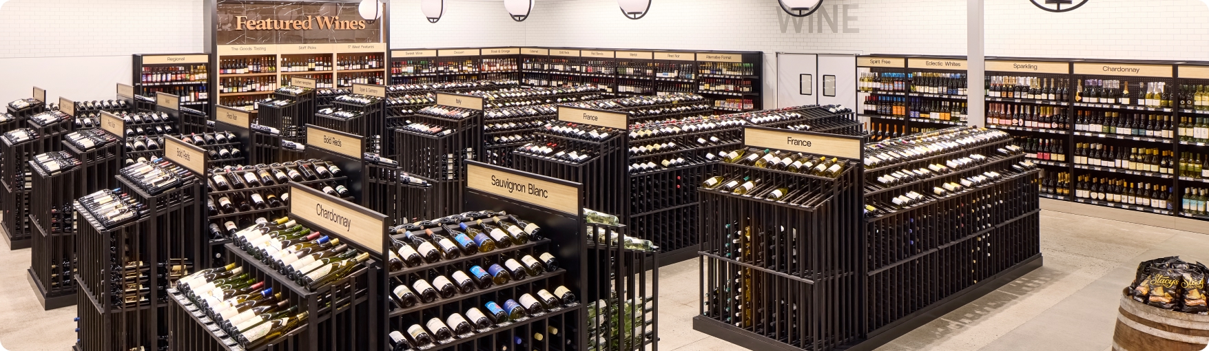 The Goods wine section